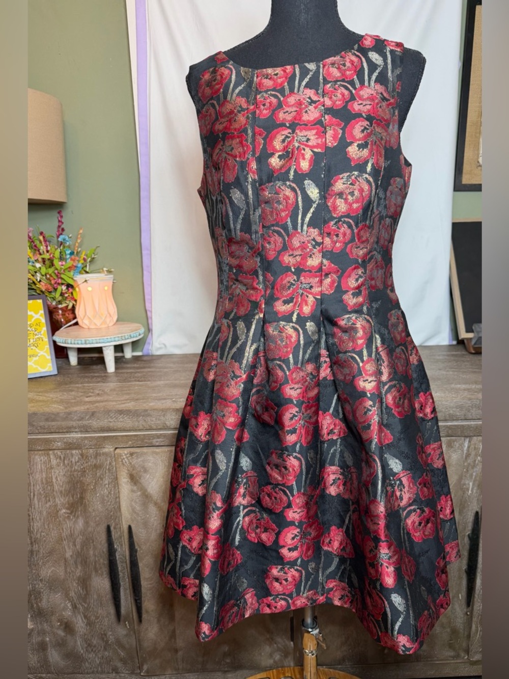 J Howard Floral Sleeveless Dress size 8